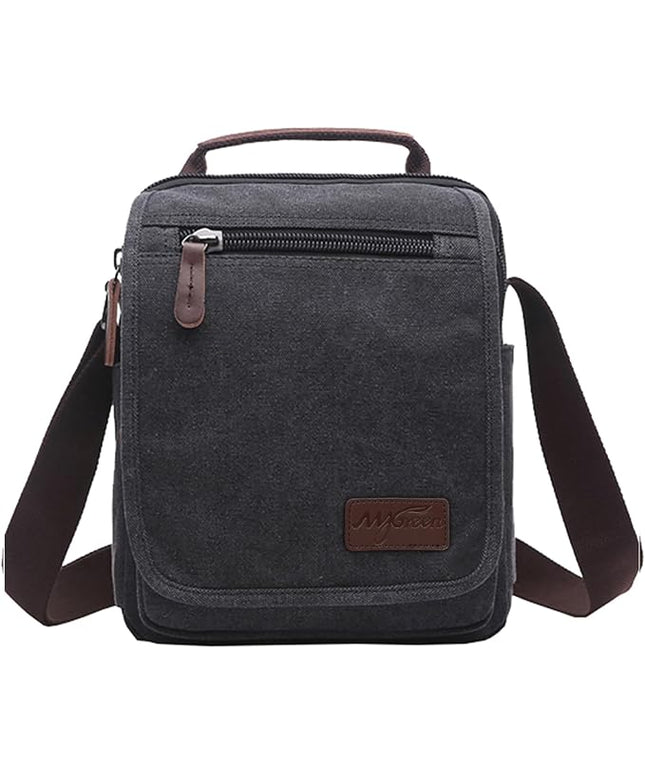 mygreen Small Canvas Crossbody Shoulder Bag Messenger Bag Work Bag