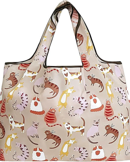 allydrew Large Foldable Tote Nylon Reusable Grocery Bags