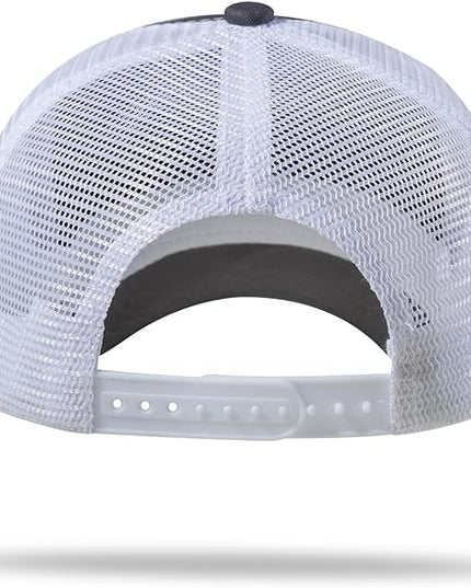 American Flag Trucker Hat - Snapback Hat, Baseball Cap for Men Women - Breathable Mesh Side, Adjustable Fit - for Casual Wear