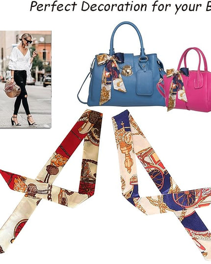 kcctoo 2/6/10Pack Scarf Bags for Women Handbag Scarfs Band Hair Neck Scarves Fashion Gifts