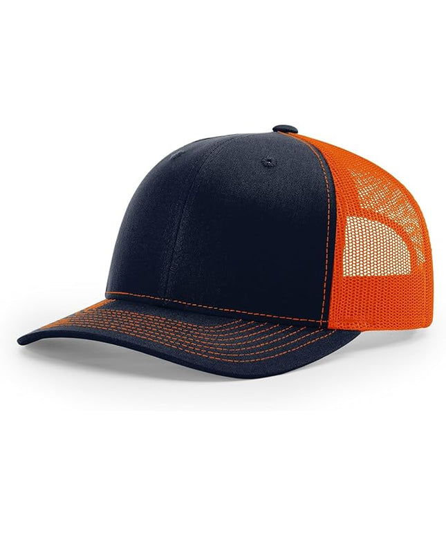 Richardson 112 Trucker Hat - Premium Adjustable Snapback Hat - Structured Six Panel Richardson Blank Caps