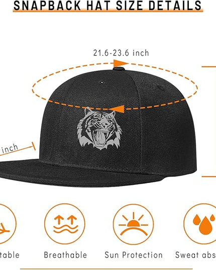 Chef Hat Flat Bill Hats for Men Funny Double Knives Kitchen Adjustable Baseball Cap Snapback Hat for Women