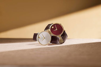Movado Museum Classic Men's Watch - Swiss Quartz Movement, Calfskin Strap - 3 ATM Water Resistance - Classic, Luxury Fashion Timepiece for Him - 40mm