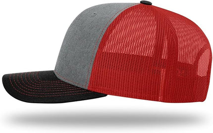 Richardson 112 Trucker Hat - Premium Adjustable Snapback Hat - Structured Six Panel Richardson Blank Caps
