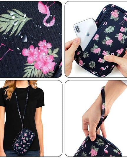 RFID Family Passport Wallet Holder Waterproof, Travel Document Organizer Credit Card Clutch Bag for Men Women