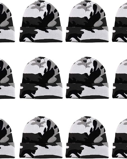 Gelante Unisex Beanie Cap Knitted Warm Solid Color and Multi-Color Multi-Packs