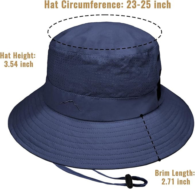 Cooling Sun Bucket Hat for Men Women Fishing Beach Safari Hats for Golf Hiking Hunting Outdoor UPF 50+