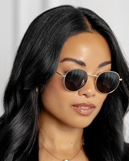 WearMe Pro - Reflective Lens Round Trendy Sunglasses