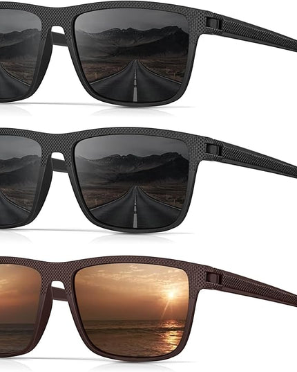 Sunglasses-Men Polarized Mens Sunglasses: Classic Women Sun Glasses UV Protection for Fishing Driving Golf
