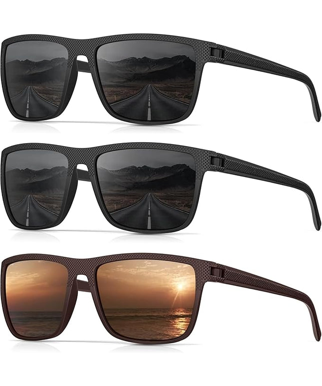 Sunglasses-Men Polarized Mens Sunglasses: Classic Women Sun Glasses UV Protection for Fishing Driving Golf