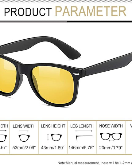 Joopin Square Sunglasses Polarized UV Protection Trendy Designer Sun Glasses Men Women