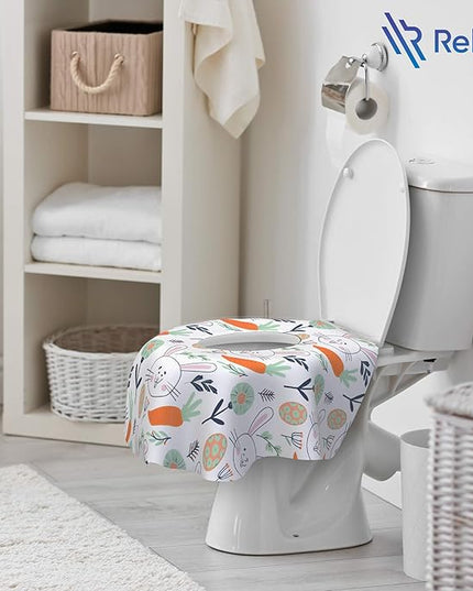 Disposable Toilet Seat Cover for Travel – 20 Pack with Covers Wrapped in Sets of 2, Non-Flushable Liners, Fits Most Seats – Kids, Toddlers, Adults