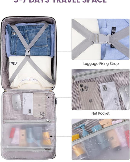 LOVEVOOK 40L Travel Backpack for Women & Men, Airline Approved Carry On Luggage with 3 Packing Cubes, TSA Overnight Bags, Waterproof Personal Item Bag, Weekender Essentials Backpacks fits 17" Laptop
