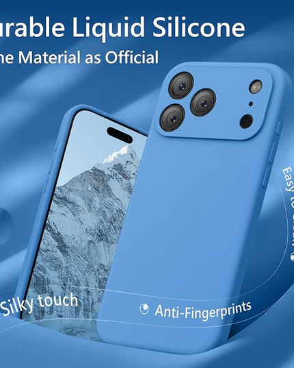 FireNova Magnetic for iPhone 17 Pro Max Case, Compatible with MagSafe, [Integrated Silicone Camera Control Button] [Camera Protection] Anti-Scratch Microfiber Lining Phone Case, 6.9", Blue