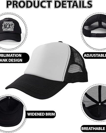 LYDTICK 15 Pack Trucker Hats Bulk Sublimation Blanks Wholesale Mesh Baseball Cap DIY Custom Hats for Men Women