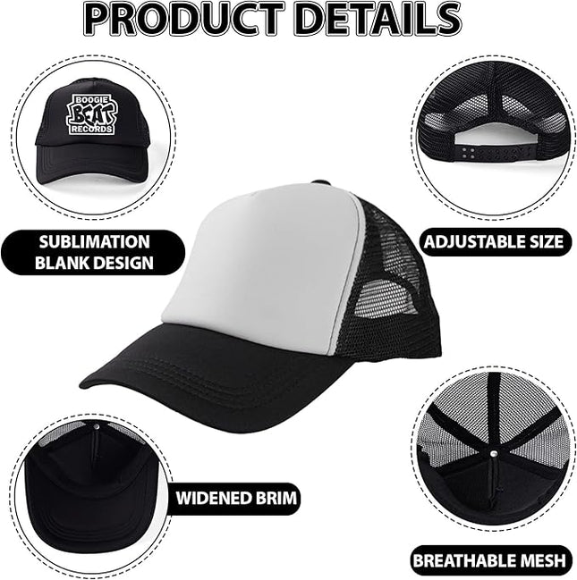 LYDTICK 15 Pack Trucker Hats Bulk Sublimation Blanks Wholesale Mesh Baseball Cap DIY Custom Hats for Men Women