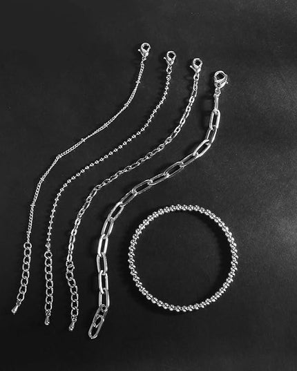 Waterproof Gold Chain Bracelet For Women Non Tarnish,14K Gold Plated Link Dainty Bracelets Stake Layered Bracelet Set Hypoallergen Gold Jewelry