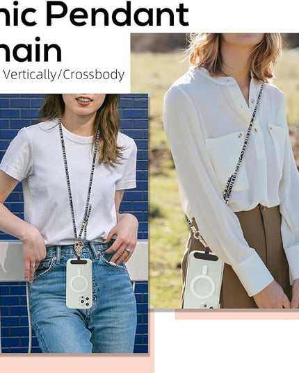 Phone Lanyard Crossbody Neck Strap with Charm Universal Adjustable Shoulder Strap Accessories
