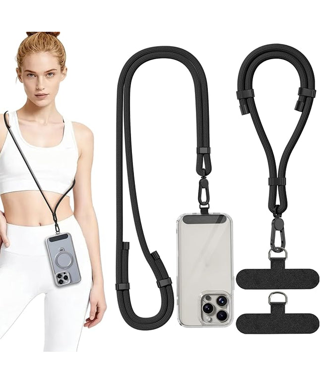 4 Pack Phone Lanyard & Wrist Strap, Cell Phone Lanyard for Around The Neck Adjustable Phone Strap for Most Smartphones