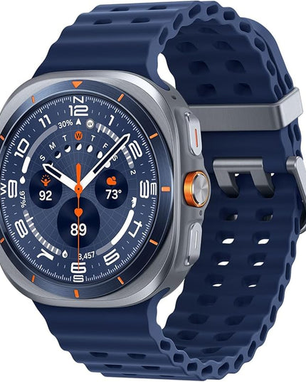 Samsung Galaxy Watch Ultra (2025) 47mm LTE Smartwatch, Titanium Casing, Advanced Sleep Coaching, Running Coach, Energy Score, Heart Rate Tracking, GPS, Titanium Blue [US Version, 2 Yr Warranty]