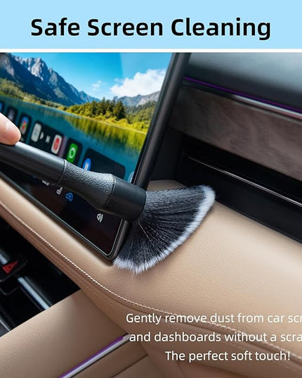 TICARVE Car Interior Detailing Cleaning Kit-10Pcs Car Screen Cleaner,Clean Gel, Detailing Brush, Cleaning Tools for Car, Keyboard and Interior Cleaning
