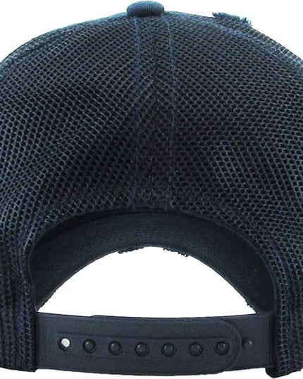 KBETHOS Vintage Washed Distressed Cotton Dad Hat Baseball Cap Adjustable Polo Trucker Unisex Style Headwear