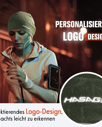 Skull Caps Beanies for Men & Women, Elastic Thermal Running Hat, Windproof Cycling Cap Helmet Liner Soft Beanie Hat