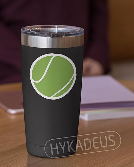 (3Pcs) Tennis Stickers Waterproof Vinyl Tennis Ball Decals for Water Bottle, Tumbler, Laptop, Phone Case, Poster Board, Scrapbooking, Team Players, Coach, 3" x 3"