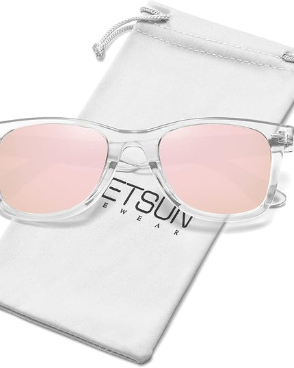 MEETSUN Polarized Sunglasses for Women Men Classic Retro Square Frame Driving Sun Glasses UV Protection