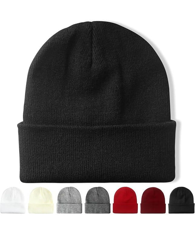 NPQQUAN Beanie for Men Women Winter Hats for Mens Beanie Cuffed Knit Beanies Skull Cap