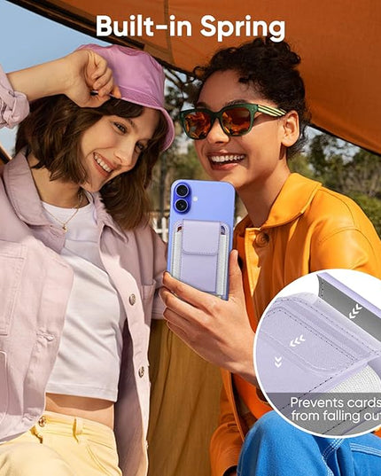FINPAC MagSafe Wallet, Magnetic Card Wallet Holder for iPhone 17/16/15/14/13/12 Series, Safe RFID Blocking Slim Leather 6 Card Holder for Women Men