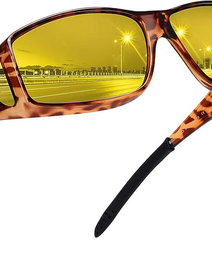 MEETSUN Fit Over Glasses Sunglasses for Men Women,Wrap Around Sunglasses Polarized UV400 Protection