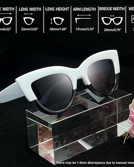 Joopin Polarized Cat Eye Sunglasses for Women Vintage Cateye Sun Glasses UV400 Protection