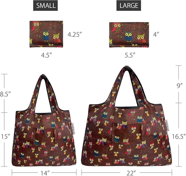 allydrew Large Foldable Tote Nylon Reusable Grocery Bags