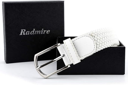 Braided Canvas Woven Elastic Stretch Belts for Men/Women/Junior with Multicolored