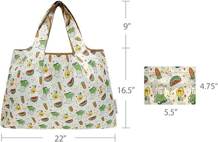 allydrew Large Foldable Tote Nylon Reusable Grocery Bags