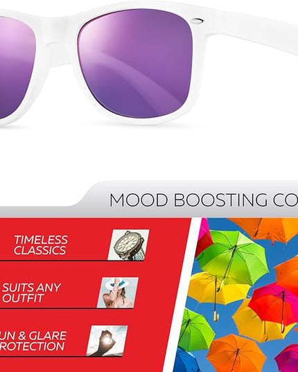 Retro Rewind Polarized Sunglasses for Men and Women - UV Protection Classic Sun Glasses