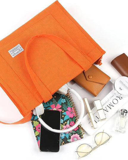 Valleycomfy Corduroy Tote Bag for Women Travel Crossbody Bag Purse Women Shoulder Bags Work Handbags Everyday Hobo Bag