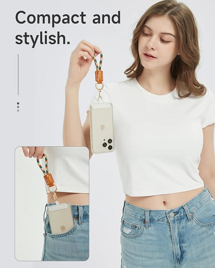project-cb Phone Finger Ring Strap 1,Phone Tether Tab 2,Phone Lanyard,Phone Strap,Key Chain,Key Ring 2,Charms for Phone Case,Phone Accessories(MapleMosaic-G)