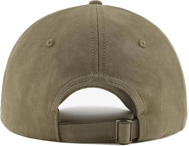 Zylioo XL XXL Oversize Baseball Cap, 100% Cotton Adjustable Dad Hat for Big Heads 23.5"-25.5", Soft Crown Large Size Cap