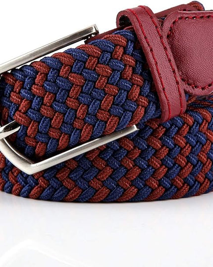 Braided Canvas Woven Elastic Stretch Belts for Men/Women/Junior with Multicolored