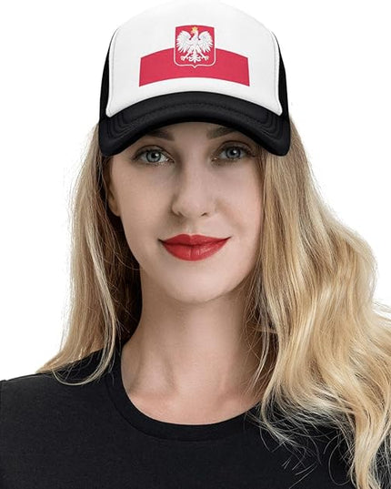 Cute Flag Baseball Cap for Men Women Mesh Trucker Hat Adjustable Patriotic Snapback Baseball Hat for Sports Running