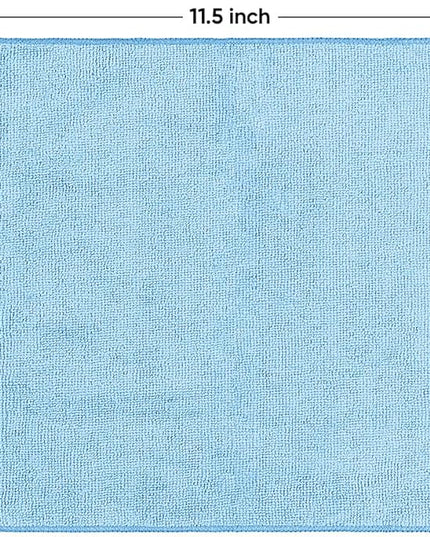 HOMEXCEL Blue Microfiber Cleaning Cloth 20 Pack 11.5 x 11.5 inch Microfiber Towels for Cars Ultra Absorbent Car Washing Cloth Lint Free Streak Free Cleaning Rags for Car, Kitchen Window