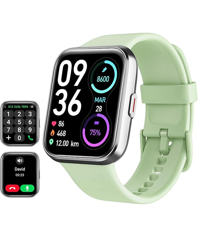 Tensky Smart Watch for Men Women(Call Receive/Dial), Alexa Built-in, 1.8" Touch Screen Fitness Tracker with Heart Rate Sleep Tracking, 100 Sports Modes, 5ATM Waterproof Smartwatch for Android iPhone