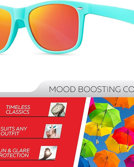 Retro Rewind Polarized Sunglasses for Men and Women - UV Protection Classic Sun Glasses