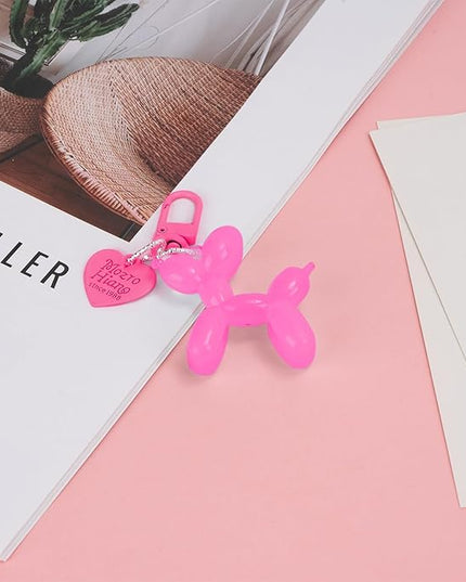 Balloon Dog Keychain Cute Bag Charm Handbag Purse Key Accessories