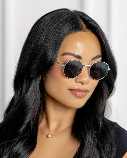 WearMe Pro - Reflective Lens Round Trendy Sunglasses