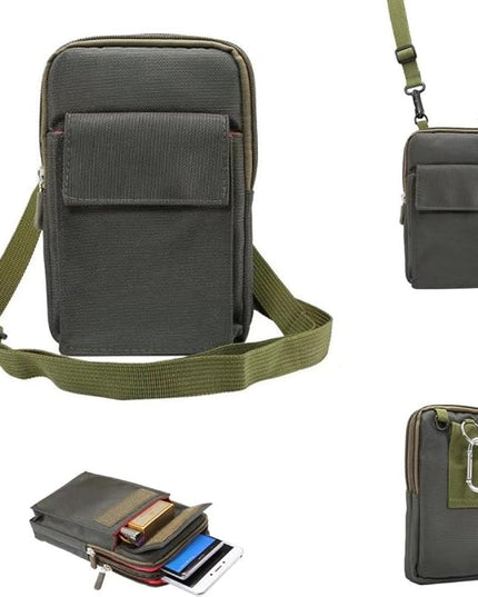 Universal Crossbody Cellphone Purse Waist Pack Bag for Outdoor Sports Moblie Phone Carrying Cases Shoulder Belt Bag Pouch for iPhone X 8/8 Plus Samsung Galaxy Phones Under 6.4'' from WaitingU