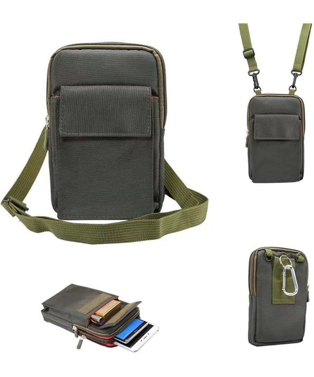 Universal Crossbody Cellphone Purse Waist Pack Bag for Outdoor Sports Moblie Phone Carrying Cases Shoulder Belt Bag Pouch for iPhone X 8/8 Plus Samsung Galaxy Phones Under 6.4'' from WaitingU