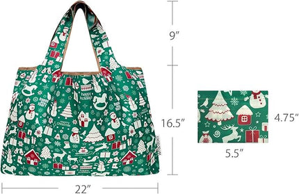 allydrew Large Foldable Tote Nylon Reusable Grocery Bags
